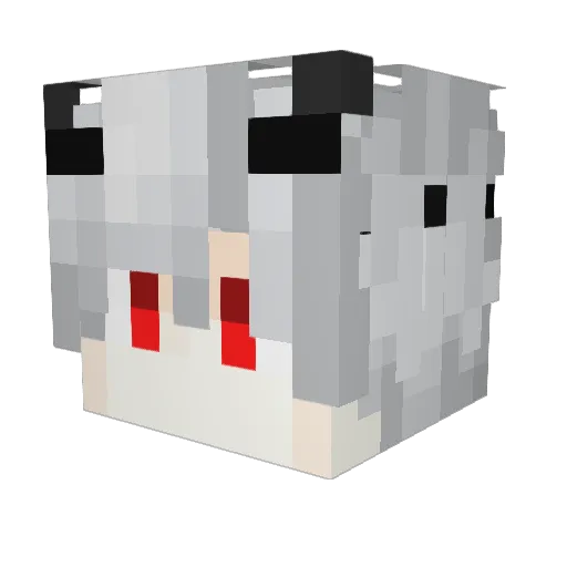 PRTSRHODES Minecraft avatar head, 3D render