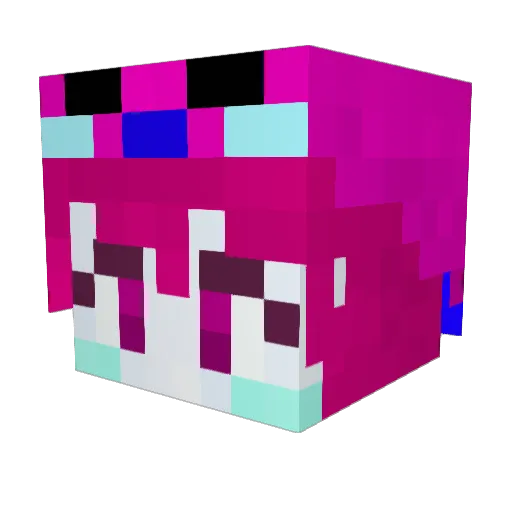 PRX_koyeyu Minecraft avatar head, 3D render