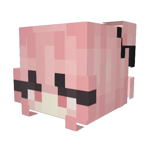 PRXsomething Minecraft avatar head, 3D render