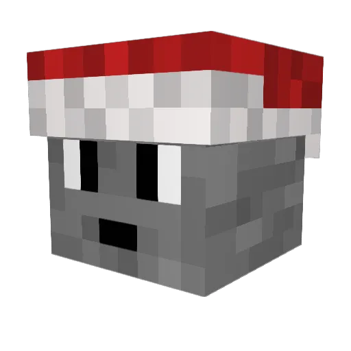 PRiiXX Minecraft avatar head, 3D render