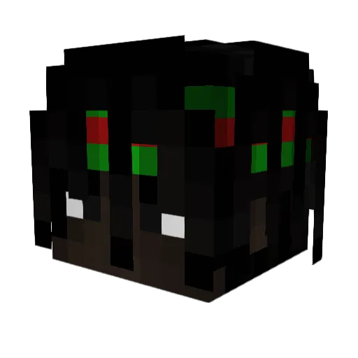 PRtrackz Minecraft avatar head, 3D render