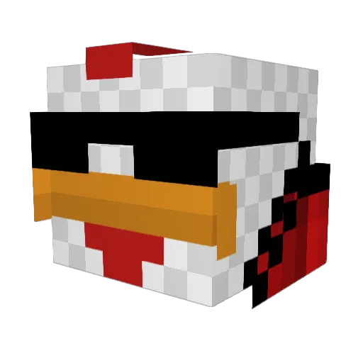 PSASBR Minecraft avatar head, 3D render