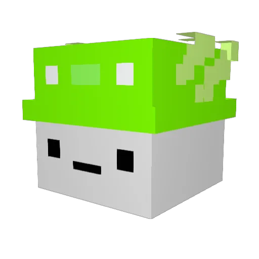 PSIJIRO Minecraft avatar head, 3D render