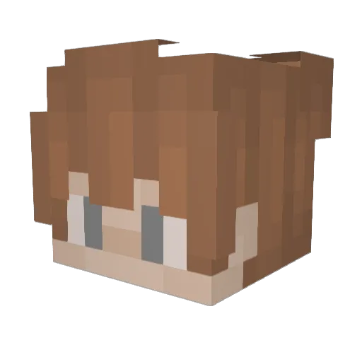 PSOREK Minecraft avatar head, 3D render