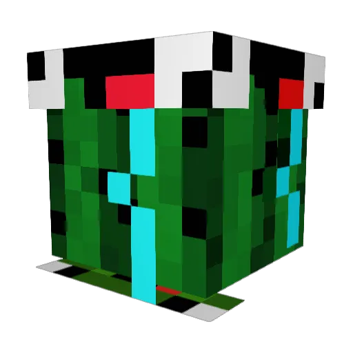 PSR38 Minecraft avatar head, 3D render