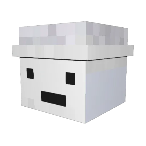 PSSDrops Minecraft avatar head, 3D render