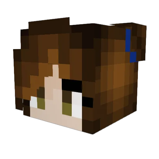 PSUGirl101010 Minecraft avatar head, 3D render