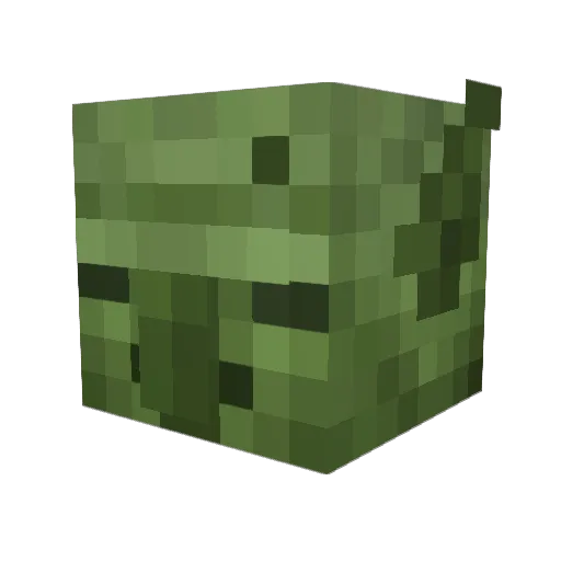 PSV_L Minecraft avatar head, 3D render