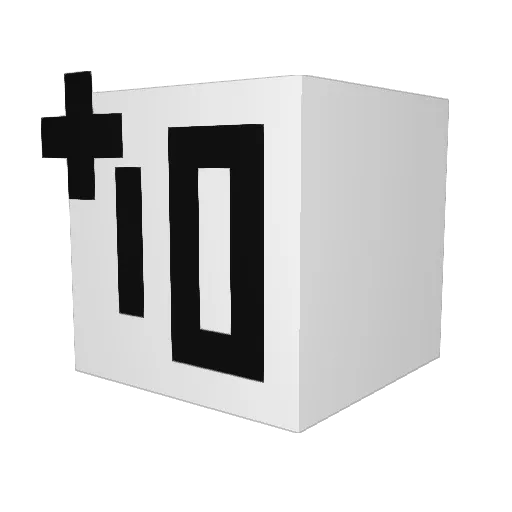 PSW1030 Minecraft avatar head, 3D render