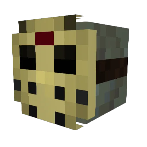 PSYCHOWHIT3 Minecraft avatar head, 3D render