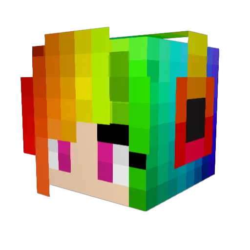 PSYMON669 Minecraft avatar head, 3D render