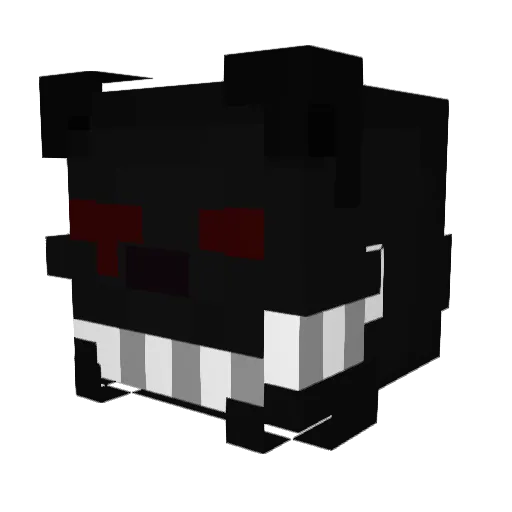 PSZK00 Minecraft avatar head, 3D render
