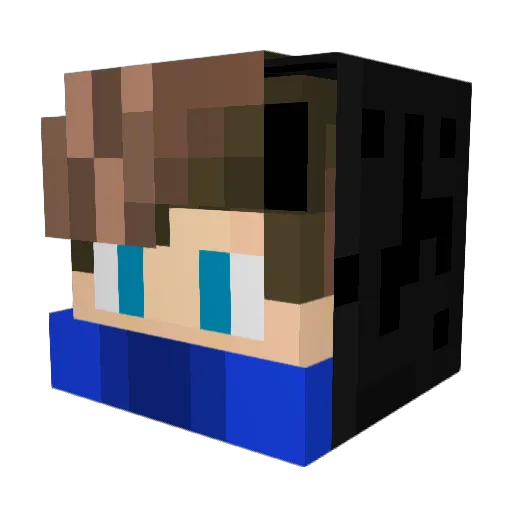 PT1YT Minecraft avatar head, 3D render
