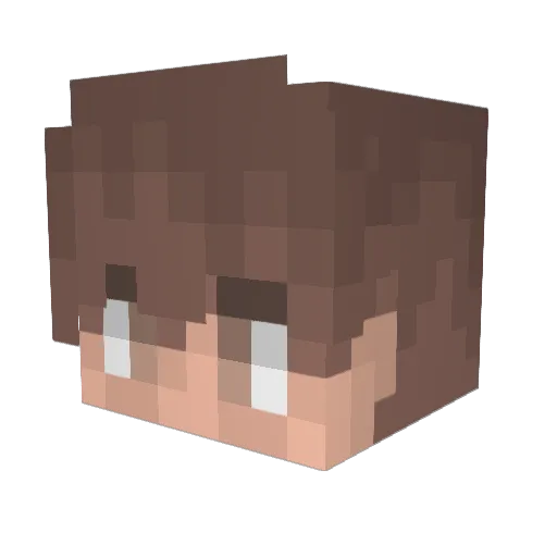 PTEKR Minecraft avatar head, 3D render