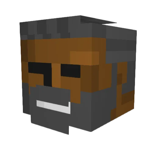 PTGMRCH Minecraft avatar head, 3D render