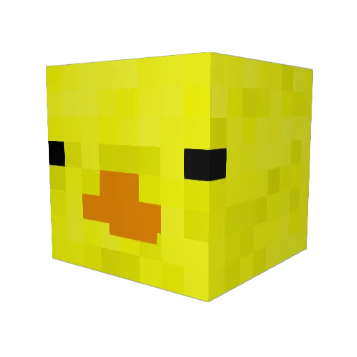 PTIPAN Minecraft avatar head, 3D render