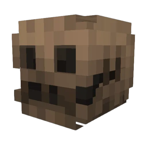 PTK_19 Minecraft avatar head, 3D render