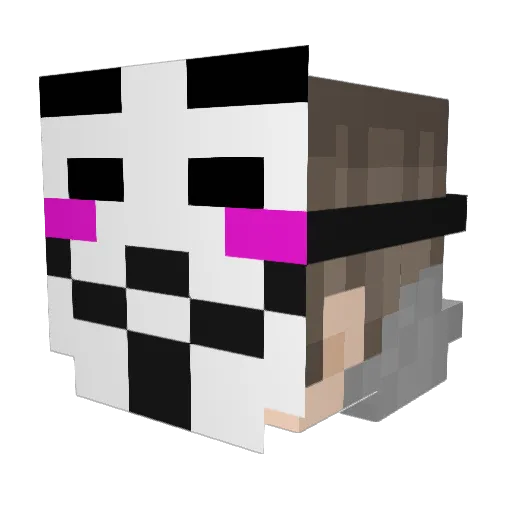 PTK_exe Minecraft avatar head, 3D render