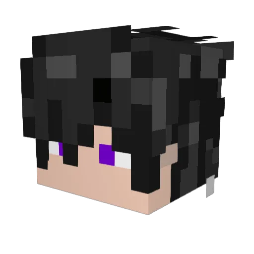 PTKbo Minecraft avatar head, 3D render