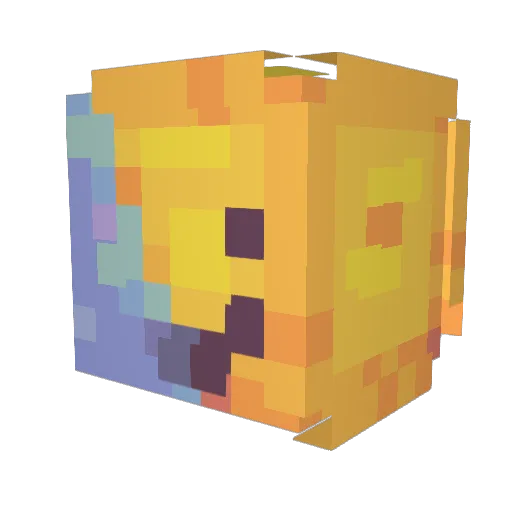 PTL_TKTIAGX Minecraft avatar head, 3D render