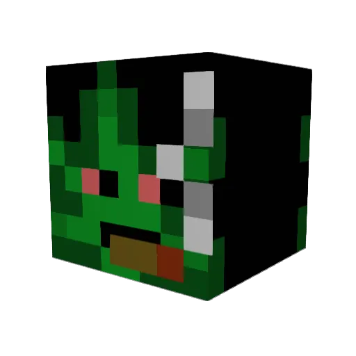 PTQFA Minecraft avatar head, 3D render