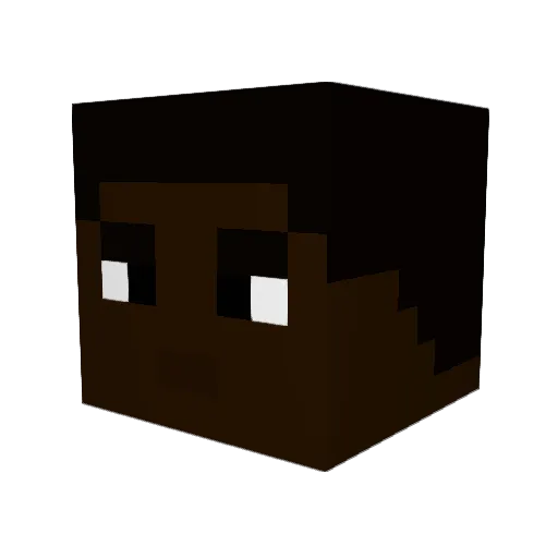 PTR_94 Minecraft avatar head, 3D render