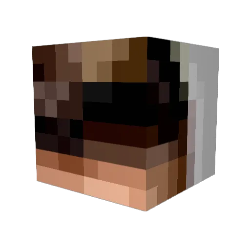 PT_Laura Minecraft avatar head, 3D render