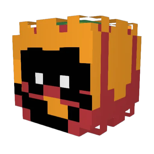 PTzhao Minecraft avatar head, 3D render