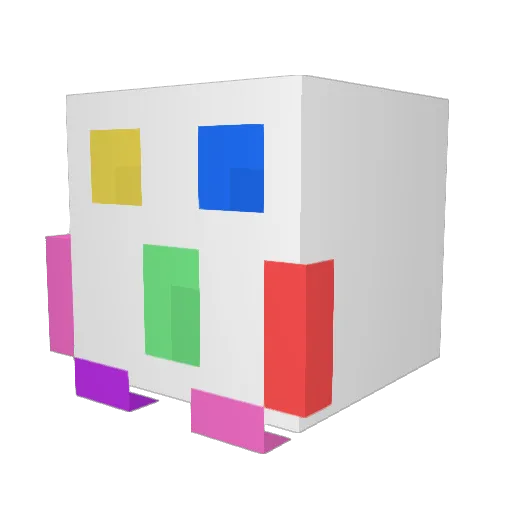 PUCCYO2001 Minecraft avatar head, 3D render