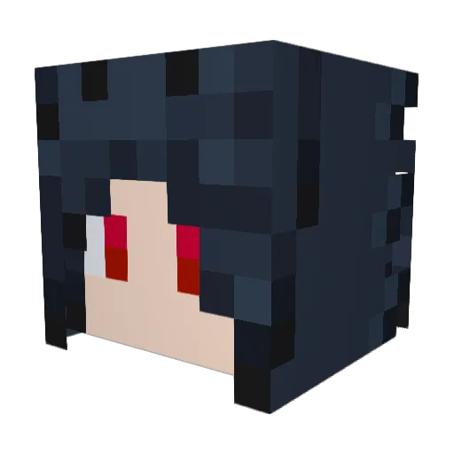 PUCEAU Minecraft avatar head, 3D render