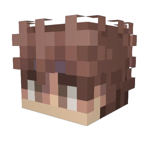 PUGMAN_42069 Minecraft avatar head, 3D render
