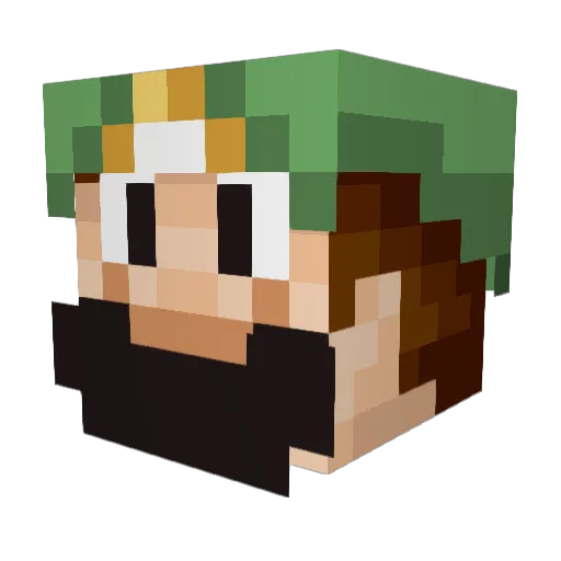 PUKIDA Minecraft avatar head, 3D render