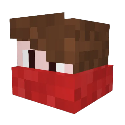 PUMECZKA Minecraft avatar head, 3D render