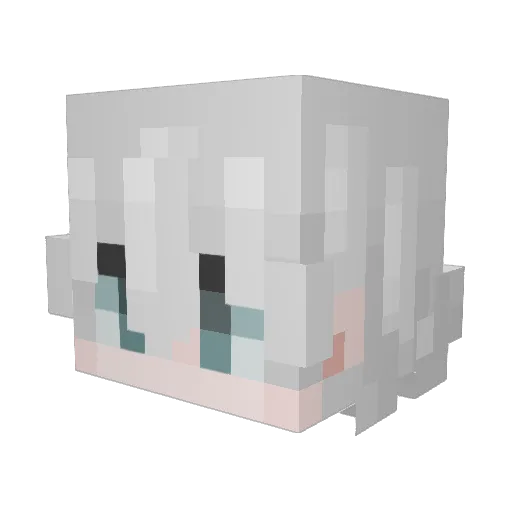 PUMK33N Minecraft avatar head, 3D render