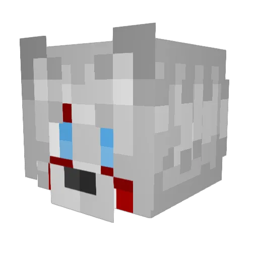 PUMMELEDPINATA Minecraft avatar head, 3D render