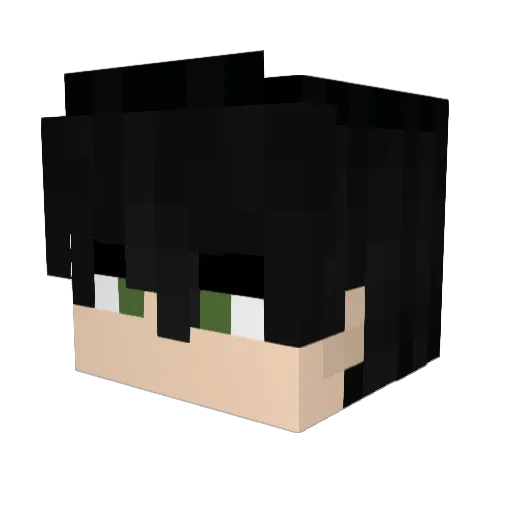PUPPET_KL Minecraft avatar head, 3D render