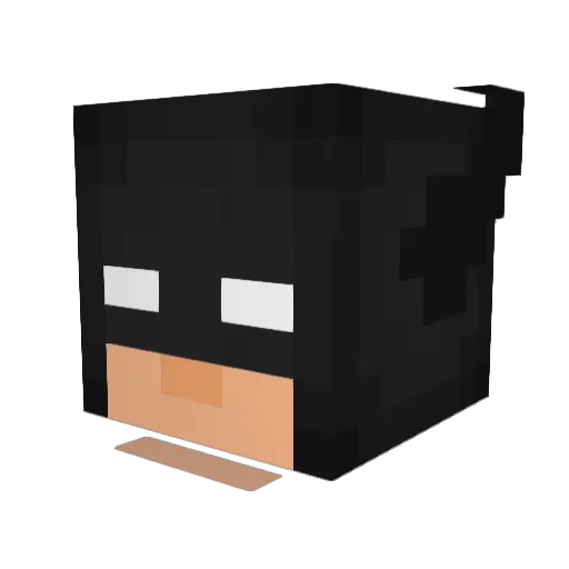 PURExMATT Minecraft avatar head, 3D render