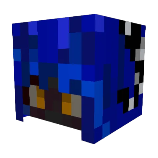 PURNOOO Minecraft avatar head, 3D render