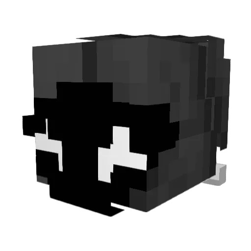PUSZ3K37 Minecraft avatar head, 3D render