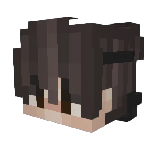 PUTIDZz Minecraft avatar head, 3D render