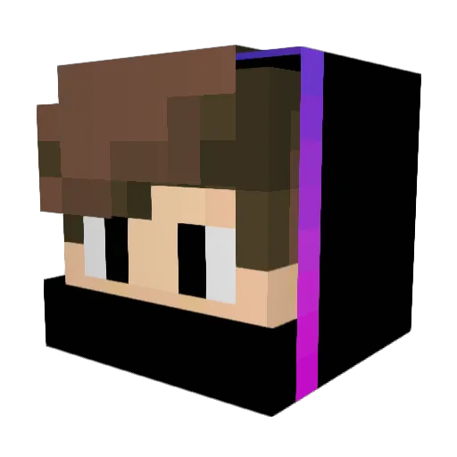 PVGWENN Minecraft avatar head, 3D render