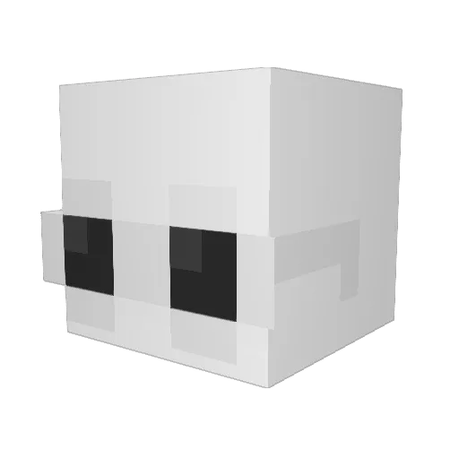 PVPJanko Minecraft avatar head, 3D render