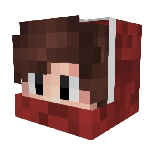 PVP_WarriorYT Minecraft avatar head, 3D render