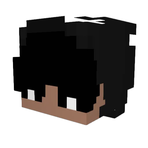 PVP_yuta Minecraft avatar head, 3D render