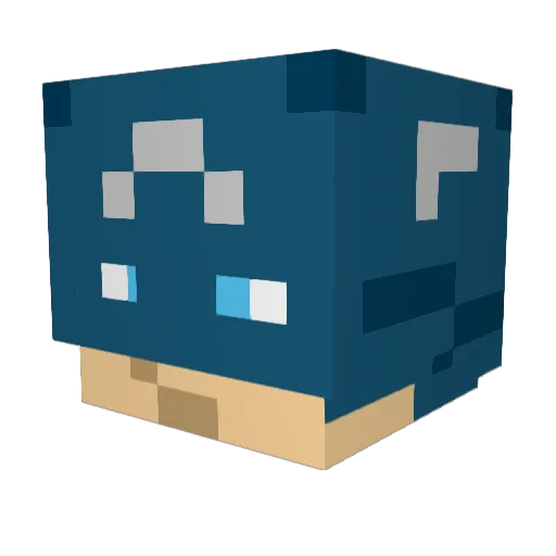 PVPmaster55 Minecraft avatar head, 3D render