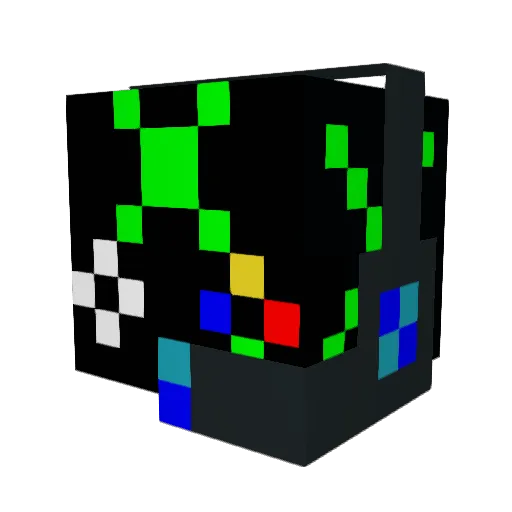 PVRplayer2 Minecraft avatar head, 3D render