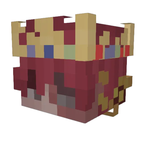 PVV11 Minecraft avatar head, 3D render
