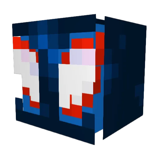 PVZJoe Minecraft avatar head, 3D render