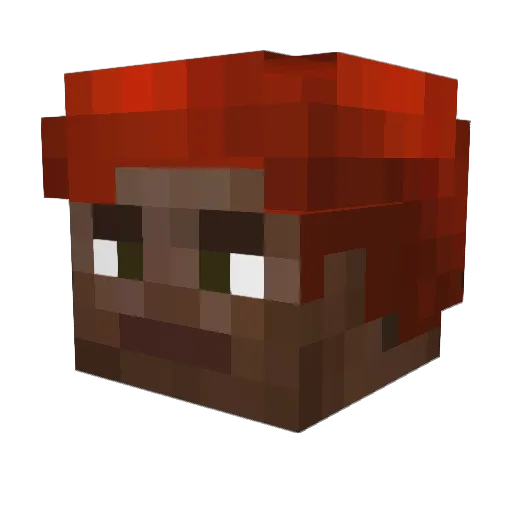 PV_Bryce Minecraft avatar head, 3D render