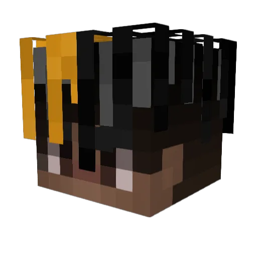 PVeno Minecraft avatar head, 3D render